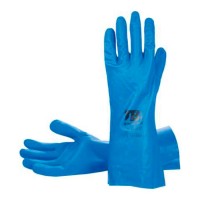 LUVA NITRILO AZUL INT/ALGODÃO 33cm INTERFACE PLUS